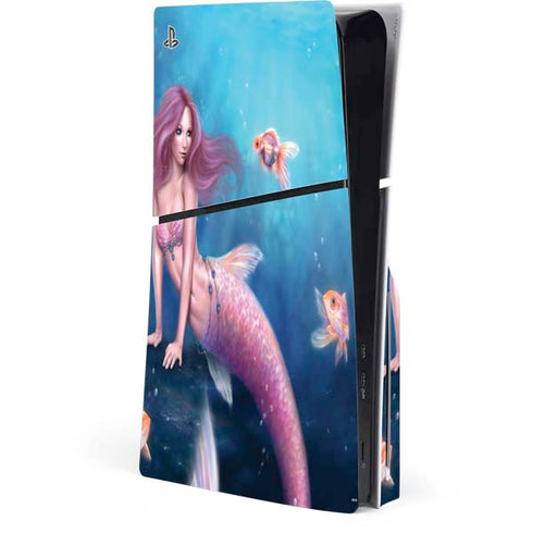 Aurelia Mermaid with Fish by Rachel Anderson PlayStation PS5 Skins